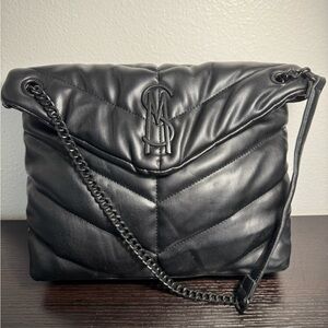 Steve Madden Black Leather Shoulder Bag